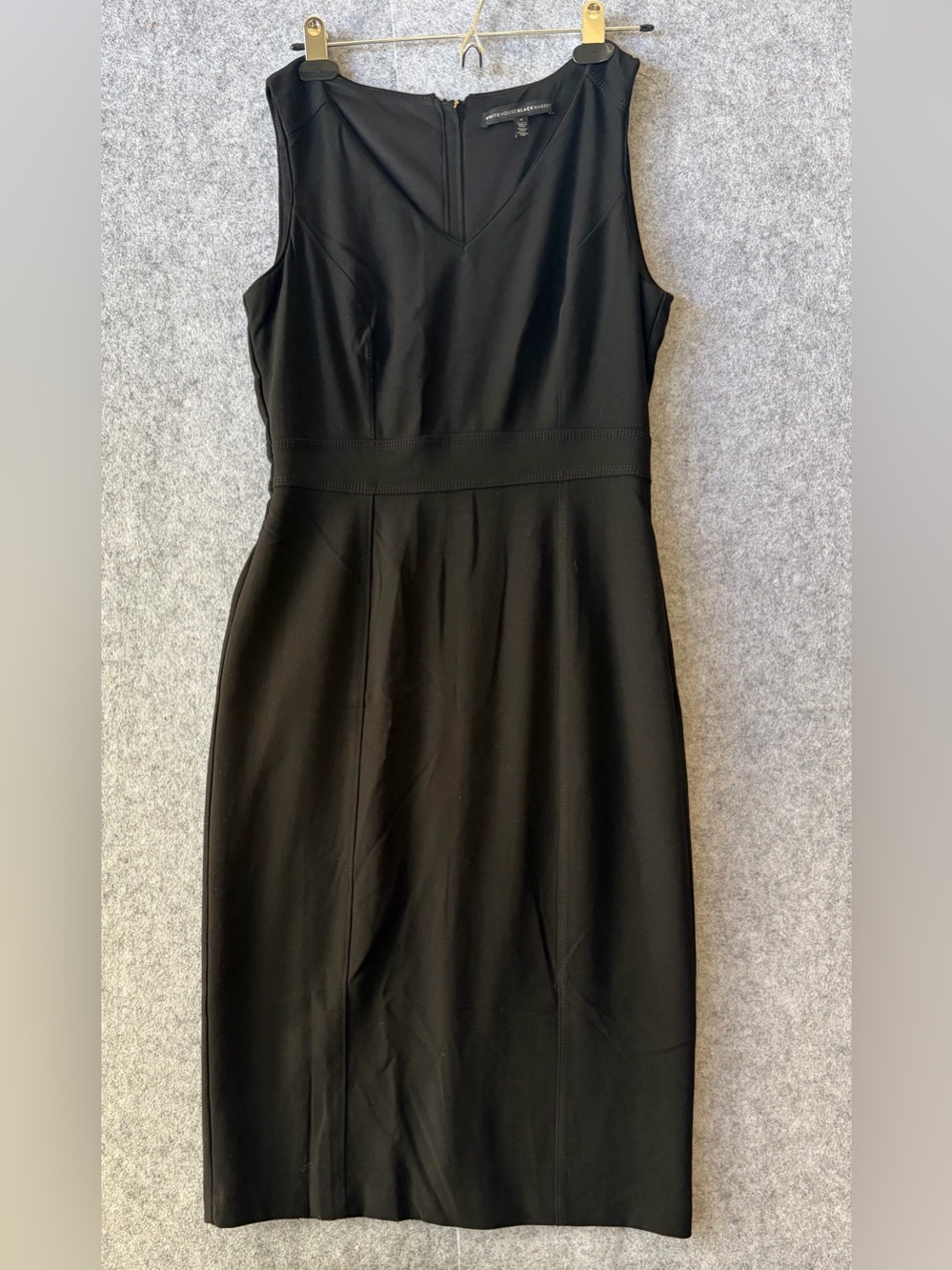 Whitehouse Black Market Women's Black Sleeveless Sheath Dress